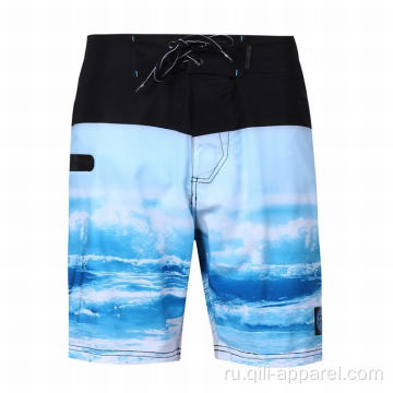 шорты для плавания в 4 направлениях, эластичные шорты с гавайским принтом